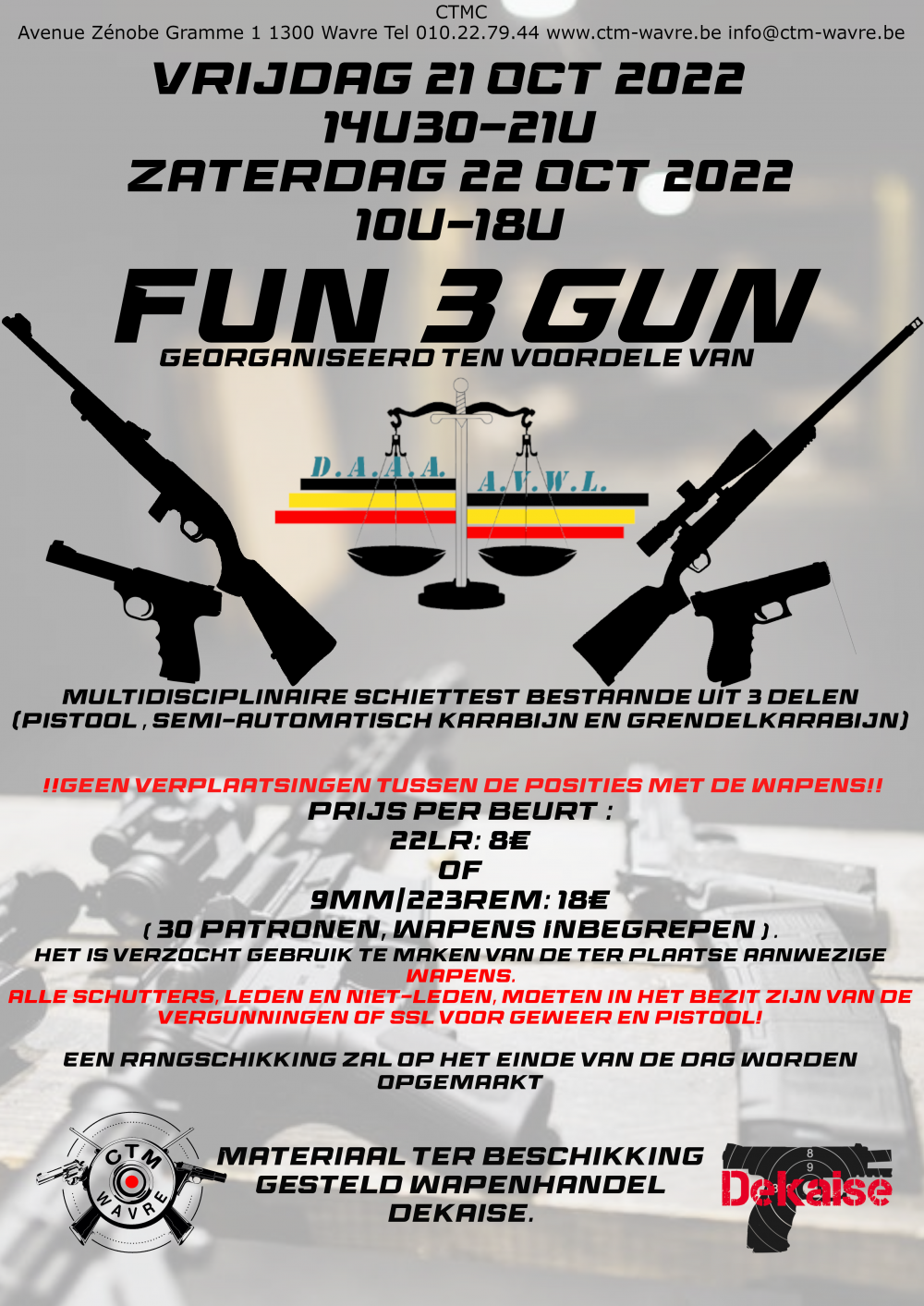 Fun 3 Gun (Georganiseerd ten voordele van AVWL)