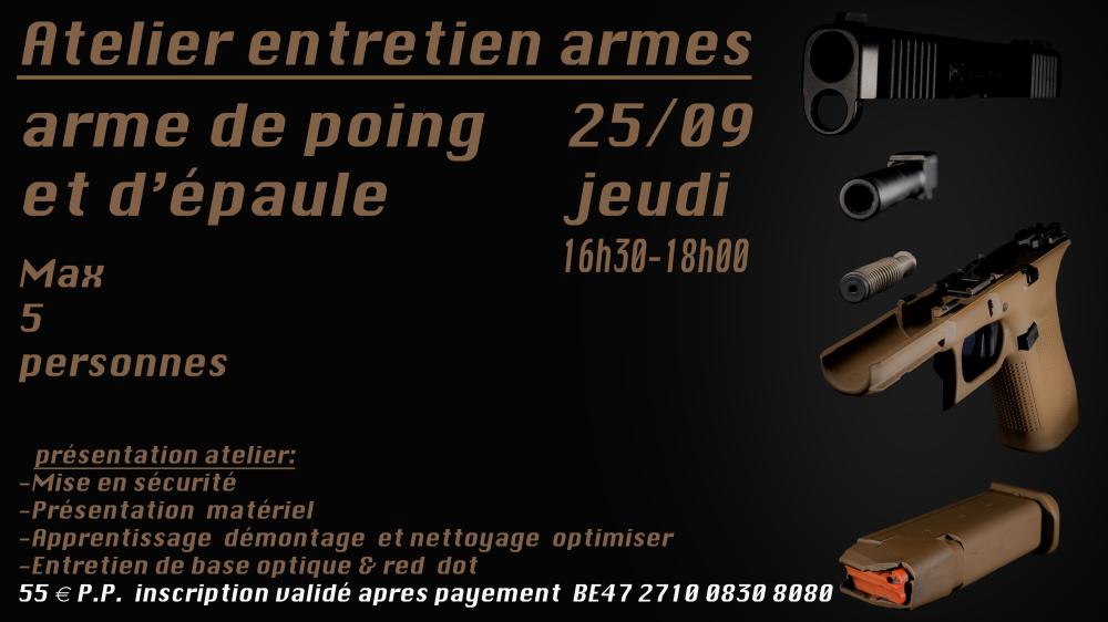 atelier entretien arme