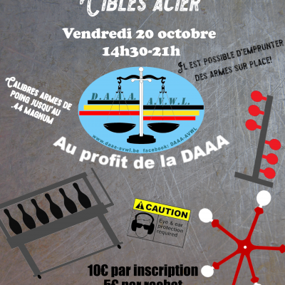 Tir cibles métalliques au profit de la DAAA